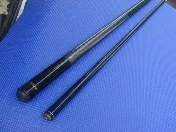 POOL TABLE CUE BILLIARD HARVARD GRAPHITE GLASS GREEN BLACK STICK 19 OZ