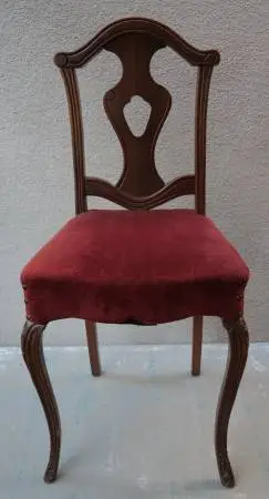 100-Year Old Very Small Luce Brand Mahogany & Walnut Chair