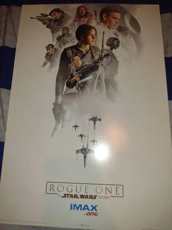 Star Wars Rogue 1 amc Imax movie theater poster