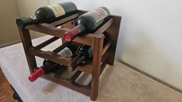 Vintage Vermillion Wine Rack