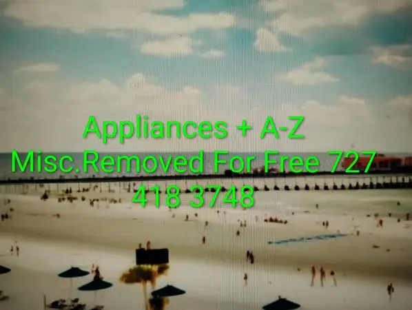 Appliances + A-Z Misc.Removed For FREE! 7 Dsys A Week
