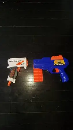 Air Warriors Ultra-Tek Jaguar Dart Pistol and Nerf Module gun
