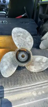 Omc Three bladed prop 14x13 roughly 7in