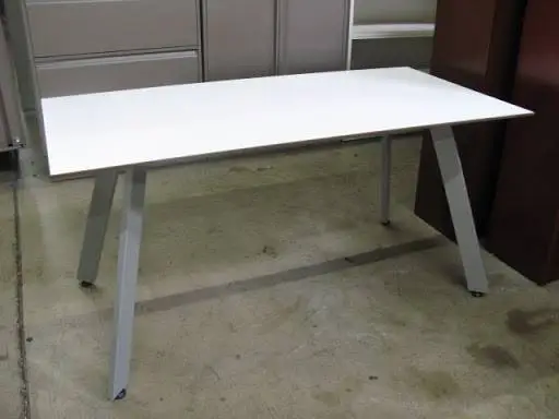 *New in Box 48 x 30d Desk w/ Metal V Legs Table Desk w/ File MSRP$860