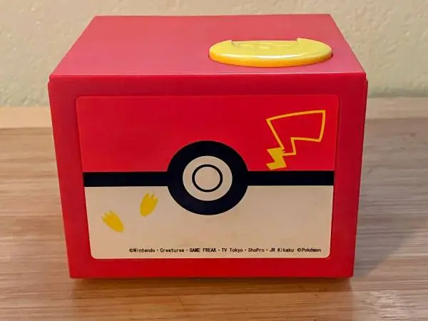 Pokemon Pikachu Moving Electronic Coin Money Piggy Bank Box Nintendo
