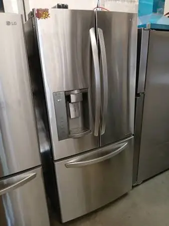 Lg 33 stainless steel compact French door refrigerator
