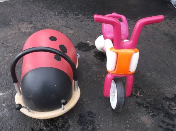 Lady bug and pink scooter, Pink F150 play walker