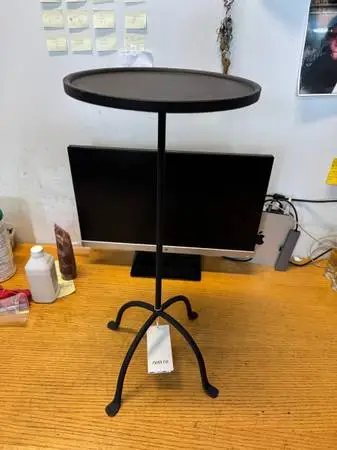 Zara Home Aged Metal Side Table