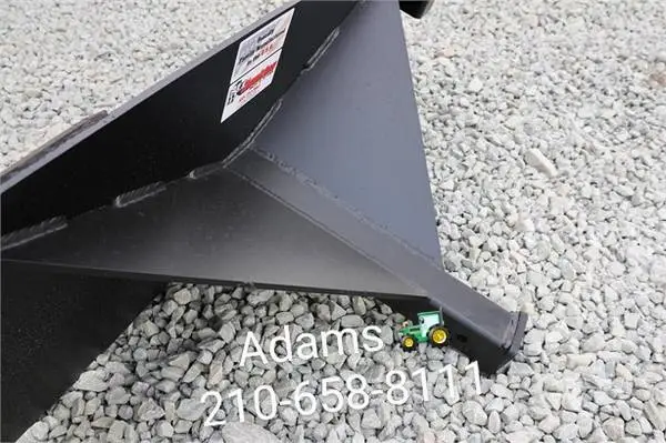 Receiver hitch trailer mover attachment plate skid steer attachment -