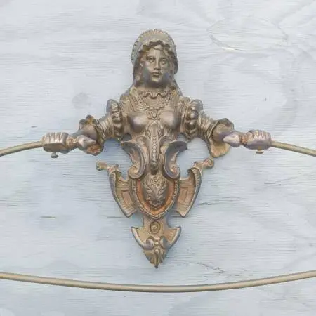 Solid Brass French Maid Towel Holder