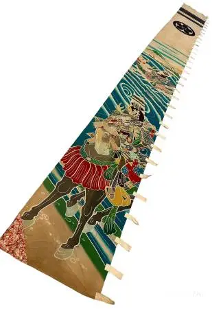 Japanese Nobori Antique Samurai Family Crest