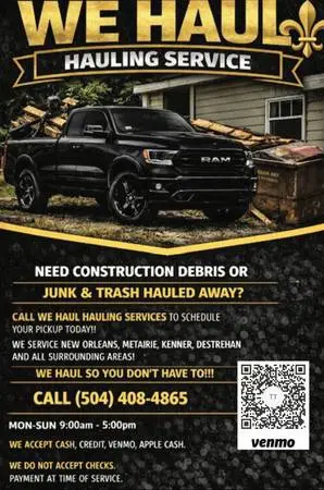 NEED JUNK & TRASH HAULED AWAY? CALL WE HAUL HAULING SERVICE TODAY!