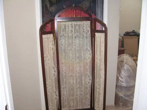 Vintage 3 Panel Folding Privacy Dressing Screen