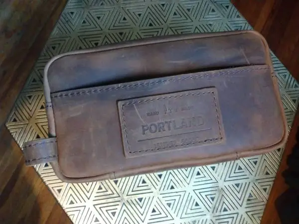 Portland Leather Goods Deluxe Dopp Kit