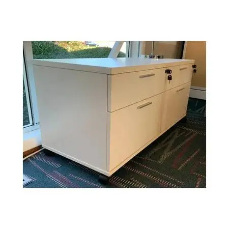 White Mobile Lateral File Storage System- 5 Available