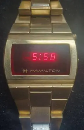 Vintage Working LED HAMILTON Gents WRISTWATCH
