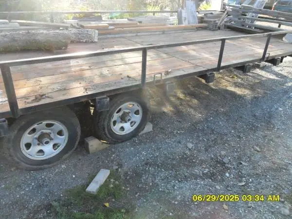 20 ft dual axle with new tires.