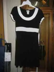 Dress - Teen - Black and White