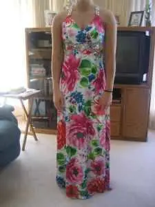 Dress, Beautiful Floral formal dress