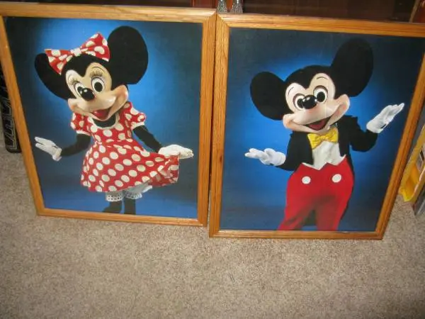Walt Disney Photo Prints 1985 Miky & Mimmie Mouse 16x20