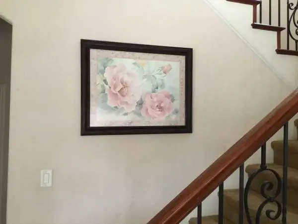 FLORAL SIGNED FRAMED ART