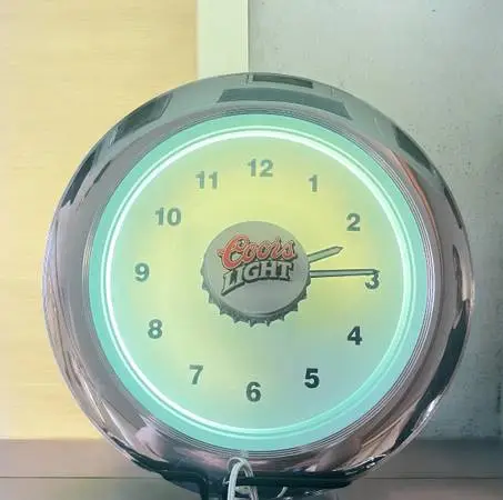 vintage Coors Light wall clock