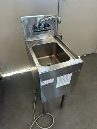 Glastender Model SWA-12, Underbar Dump Sink, Hand Wash Sink