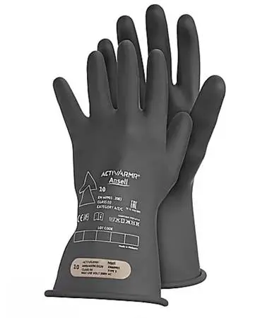 ELECTRICAL RUBBER GLOVES ANSELL 25317BL-XL NEW SIZE LARGE