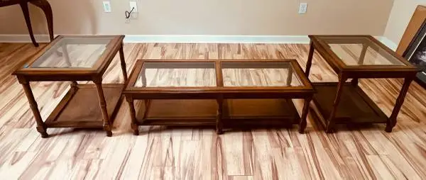 Coffee Table & 2 End Tables