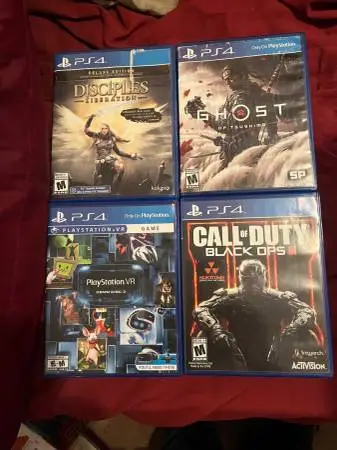 (4) PS4 video games one price Call Of Duty