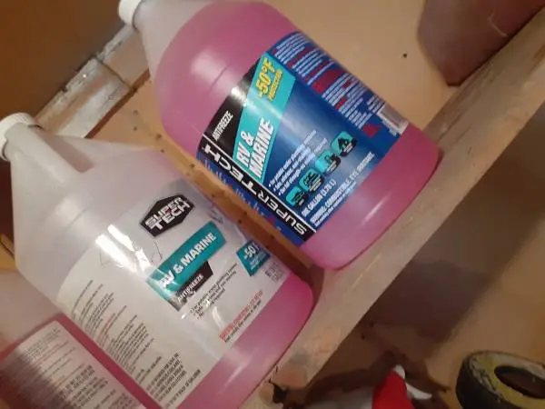 3 GALLONS OF R V - ANTIFREZZE -50 TEMP FOR $ 10 BUCKS