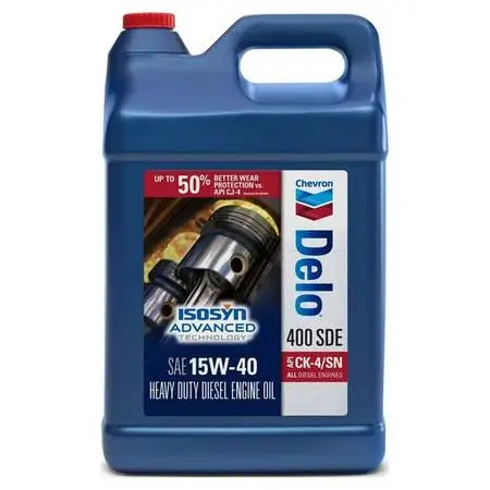 Chevron Delo 400 SDE 15W40 CK-4, 2.5 Gallon Jug