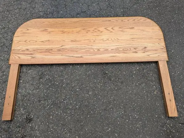 Queen Bed Frame with Oak Headboard