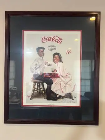 Coca Cola signed and numbered print