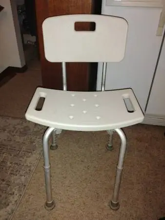 Carex Adjustable Bath & Shower Seat with Back!