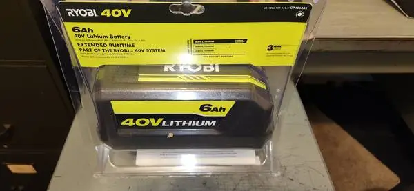 Ryobi 40 volt 6.0 ah Battery-brand new in package