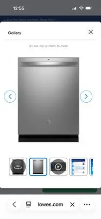 New GE Dishwasher 3 racks stainless steel
