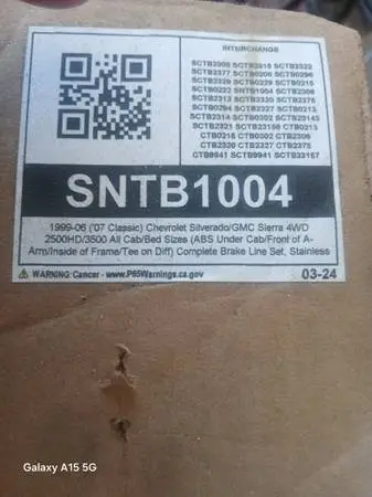 Complete stainless brake line kit