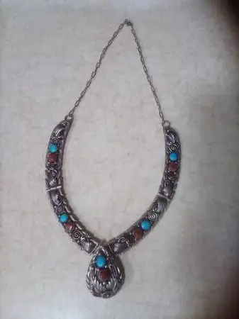 Native American Sterling Necklace