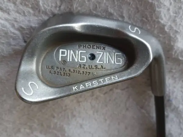 Ping Zing Black Dot RH, S-Wedge R-Flex Graphite Shaft. MINT