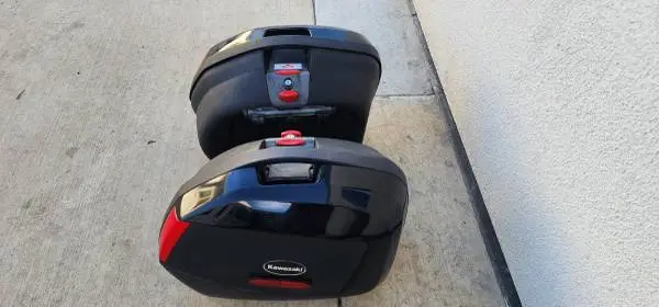 Pair of Kawasaki side cases