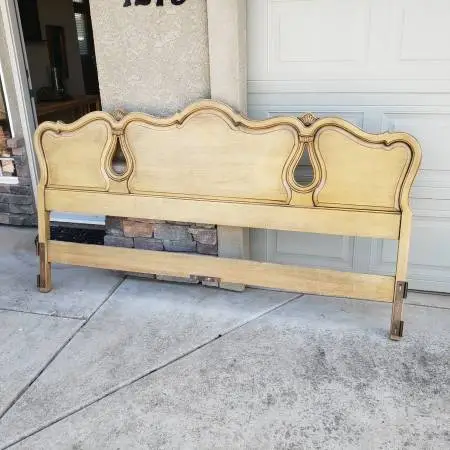 Mid-Century  Morganton  Solid wood king size headboard