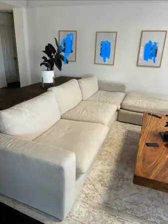 Crate and barrel sectional sofa
