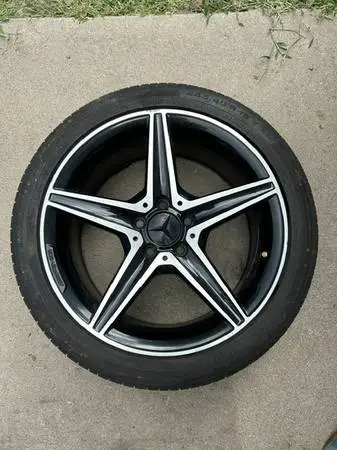 MERCEDES C43 C450 18 FACTORY OEM REAR AMG WHEEL RIM