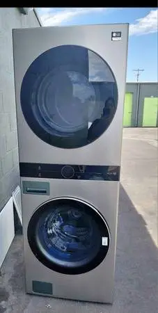 New ! Lg studio 27 washertower stackable gas dryer steam