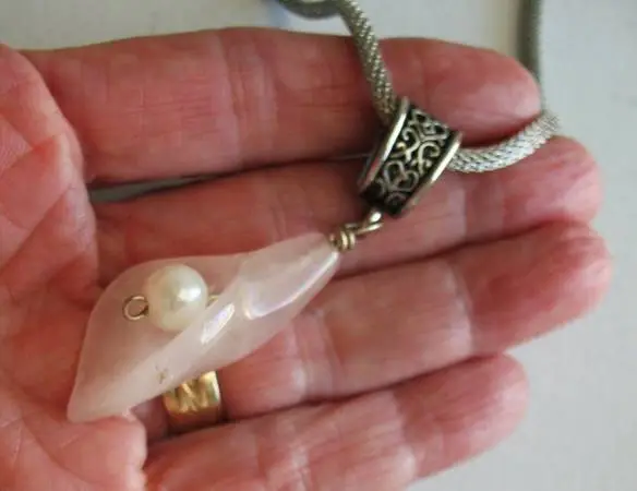 Artisan Rose Quartz Necklace $20
