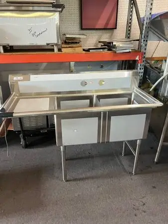 2 Compartment with a Drain Board for sale
