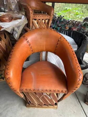 Mexican Leather & Pine wood Equipales (Furniture)