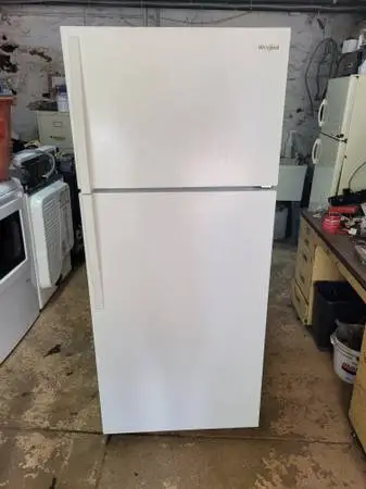 White whirlpool refrigerator