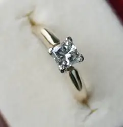 .54ct Ladies Princess Cut Diamond Solitaire